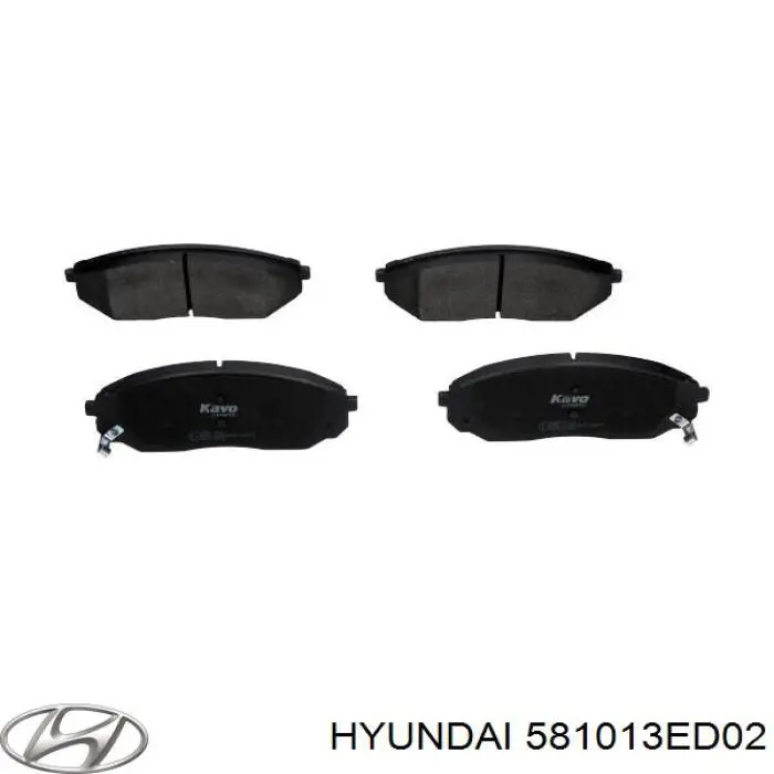 Гальмівні колодки Hyundai/Kia 581013ED02 ціна, від 25.39 USD
