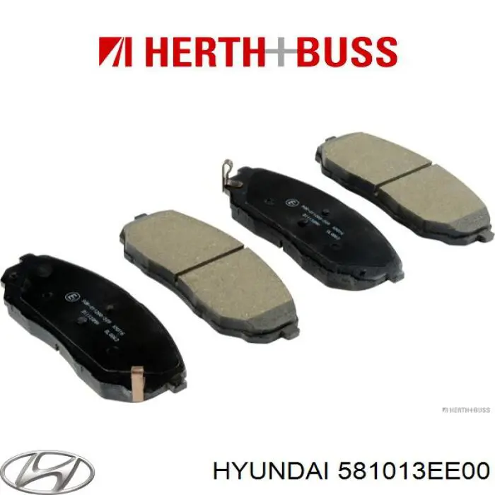 Гальмівні колодки Hyundai/Kia 581013EE00 ціна, від 25.39 USD