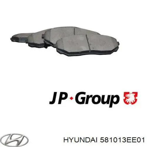 Передні тормозні колодки 581013EE01 Hyundai/Kia