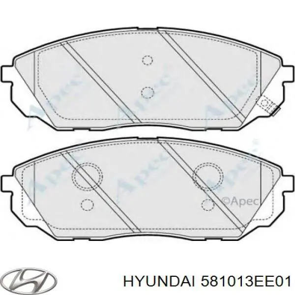 581013EE01 Hyundai/Kia Передні гальмівні колодки