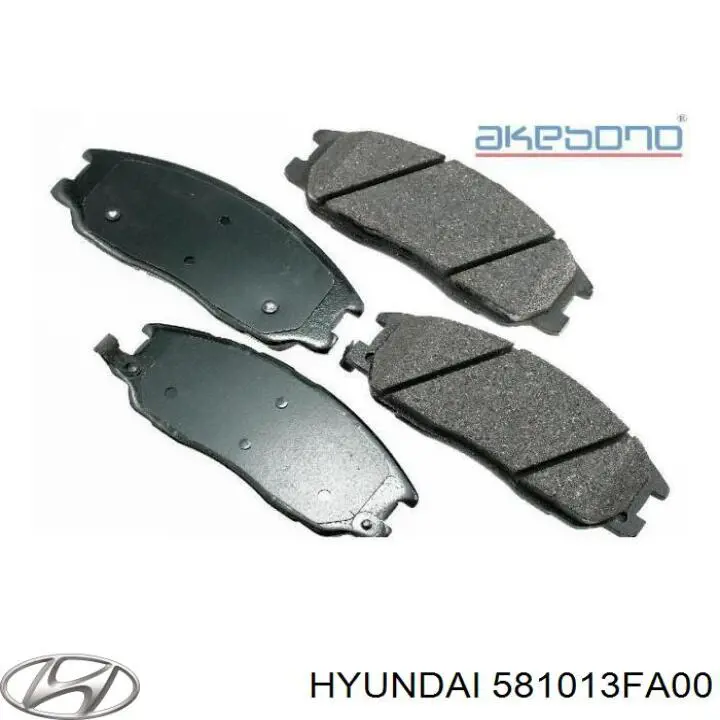 Колодки гальмівні передні, дискові 581013FA00 Hyundai/Kia