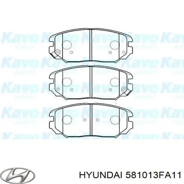 Колодки гальмівні передні, дискові 581013FA11 Hyundai/Kia