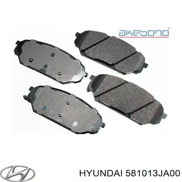 Купити 581013JA00 Hyundai/Kia Колодки гальмівні передні, дискові