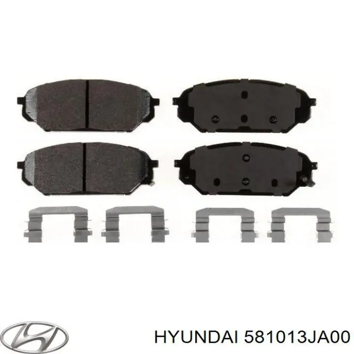 Передні тормозні колодки 581013JA00 Hyundai/Kia