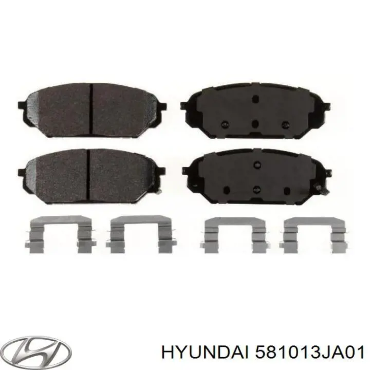 581013JA01 Hyundai/Kia Передні гальмівні колодки
