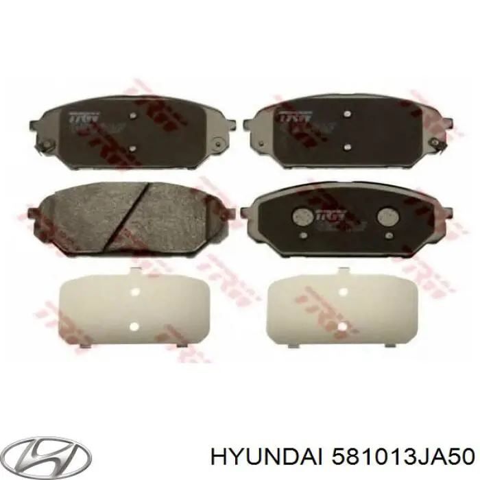 Гальмівні колодки Hyundai/Kia 581013JA50 ціна, від 14.66 USD