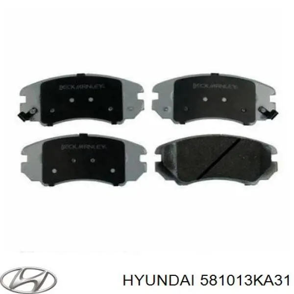 Гальмівні колодки Hyundai/Kia 581013KA31 ціна, від 24.84 USD