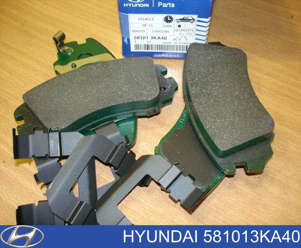 Купити 581013KA40 Hyundai/Kia Колодки гальмівні передні, дискові