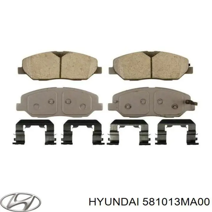 Купити 581013MA00 Hyundai/Kia Колодки гальмівні передні, дискові