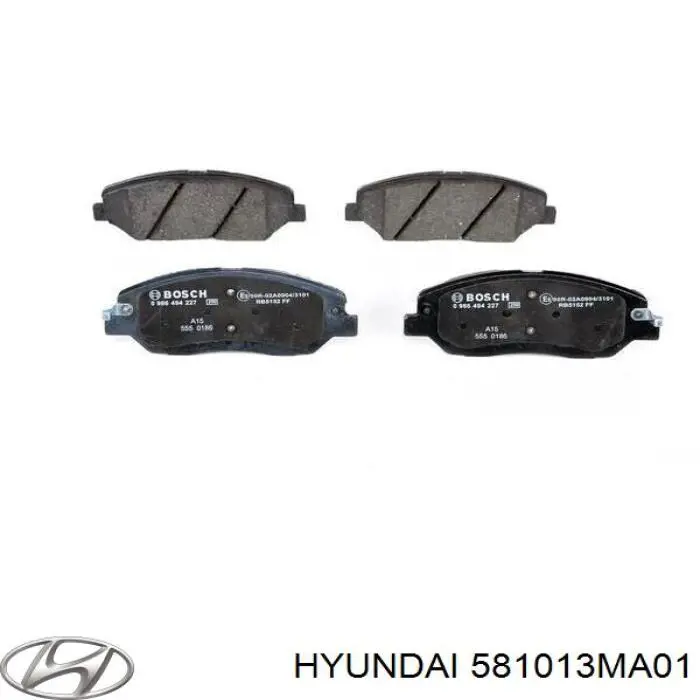 581013MA01 Hyundai/Kia Передні гальмівні колодки