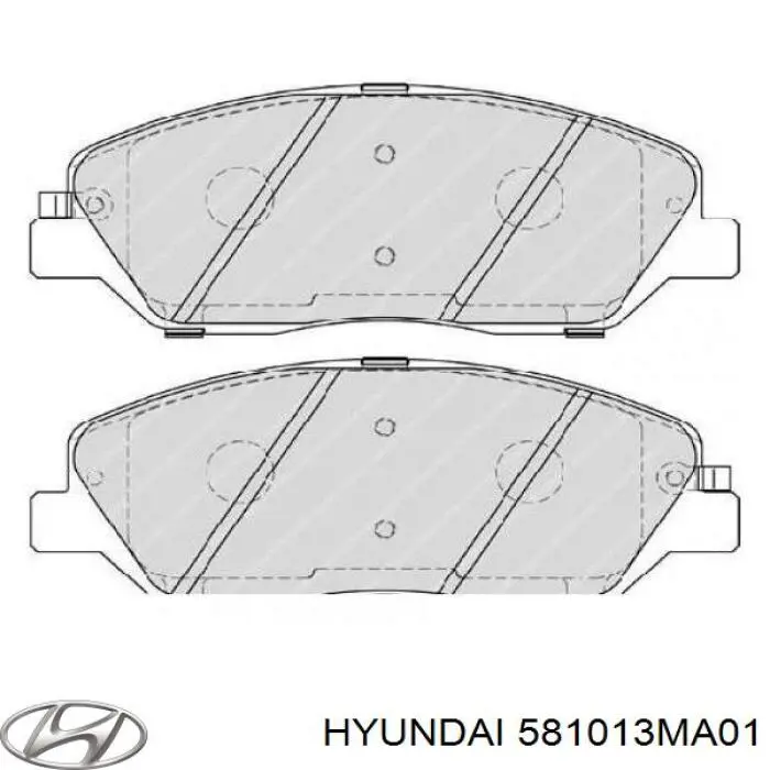 Гальмівні колодки Hyundai/Kia 581013MA01 ціна, від 20.83 USD