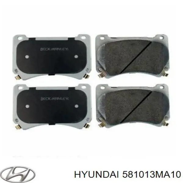 Передні тормозні колодки 581013MA10 Hyundai/Kia