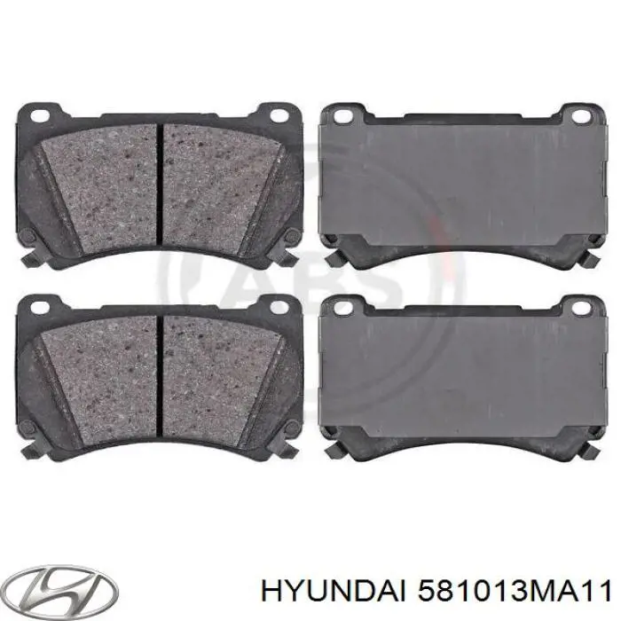 581013MA11 Hyundai/Kia колодки гальмівні передні, дискові