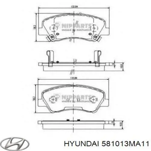 Передні тормозні колодки 161396 Power Stop