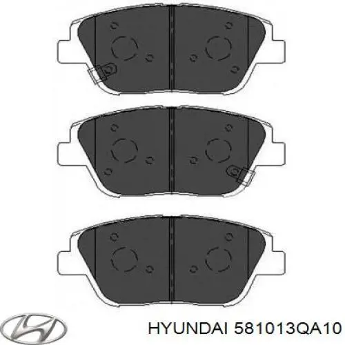 Гальмівні колодки Hyundai/Kia 581013QA10 ціна, від 23.25 USD