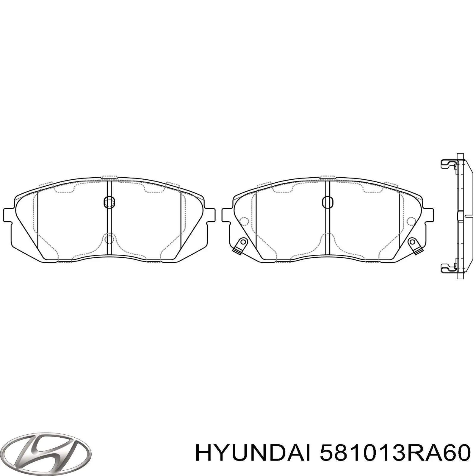 Передні тормозні колодки 581013RA60 Hyundai/Kia