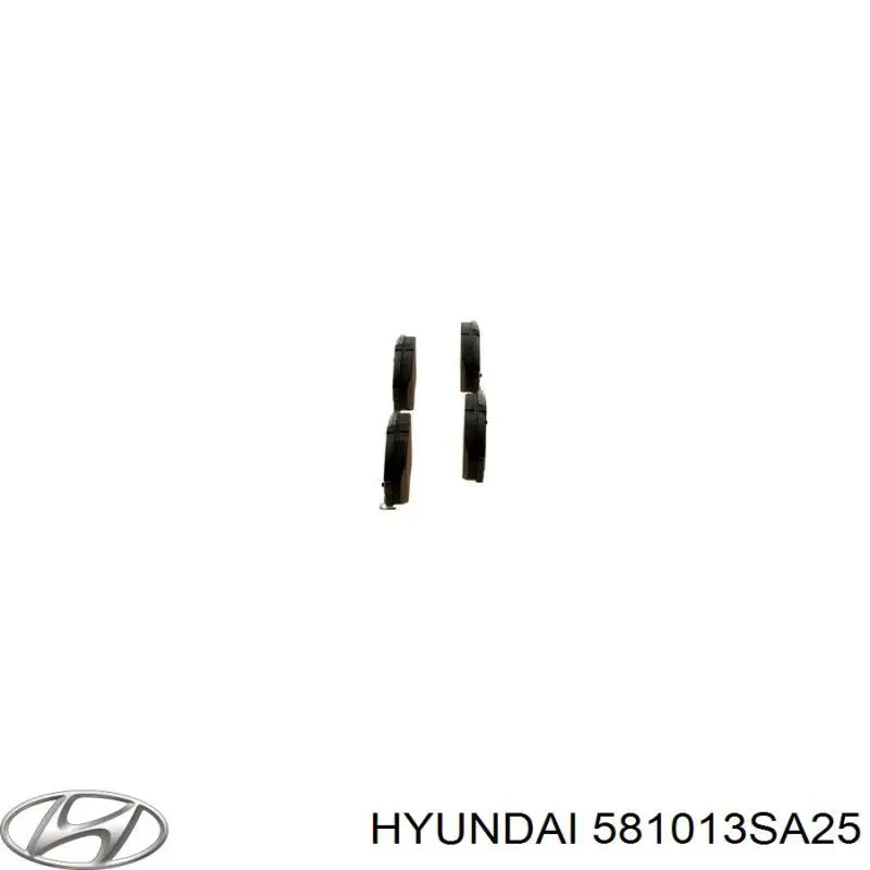Купити 581013SA25 Hyundai/Kia Колодки гальмівні передні, дискові