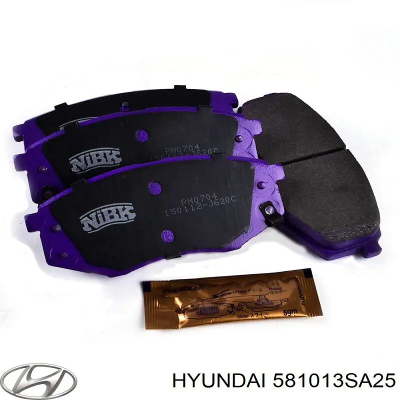 Гальмівні колодки Hyundai/Kia 581013SA25 ціна, від 24.58 USD