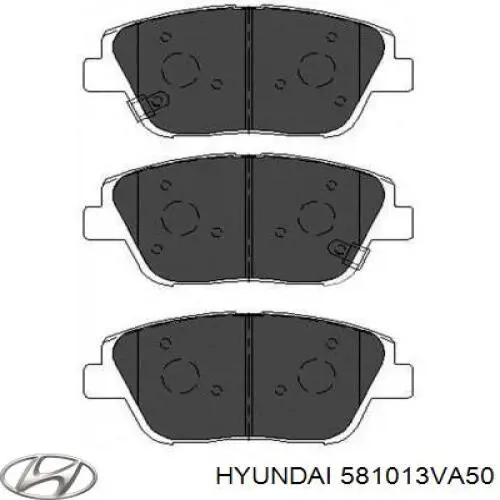 Передні тормозні колодки 581013VA50 Hyundai/Kia