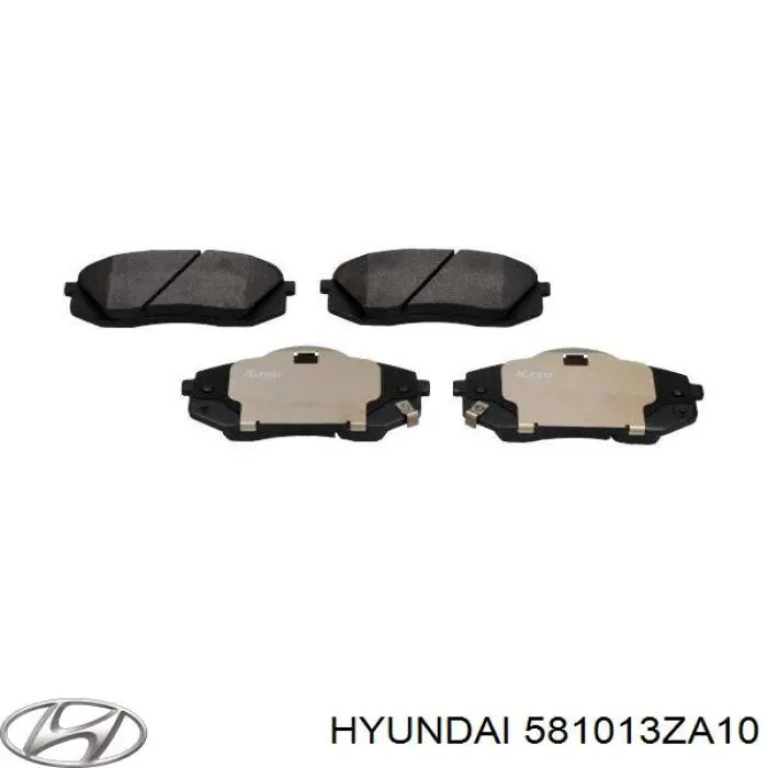Купити 581013ZA10 Hyundai/Kia Колодки гальмівні передні, дискові