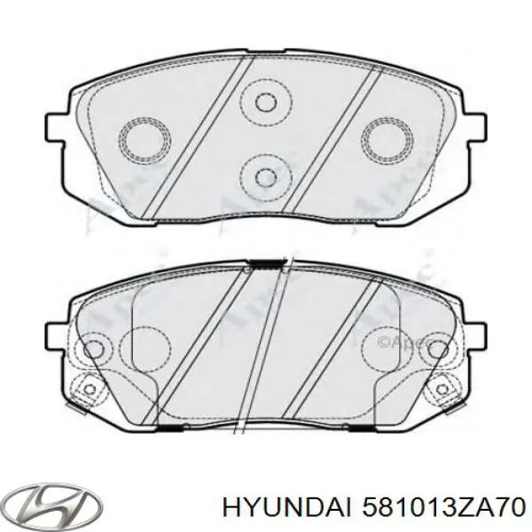 Колодки гальмівні передні, дискові 581013ZA70 Hyundai/Kia