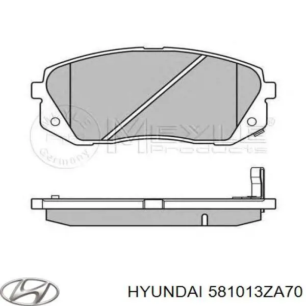 Купити 581013ZA70 Hyundai/Kia Колодки гальмівні передні, дискові