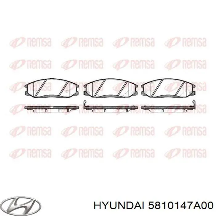 Гальмівні колодки Hyundai/Kia 5810147A00 ціна, від 18.11 USD