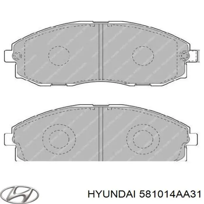 Тормозні колодки Hyundai/Kia 581014AA31