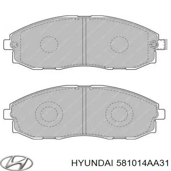 Гальмівні колодки Hyundai/Kia 581014AA31 ціна, від 18.15 USD