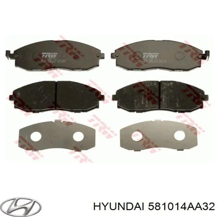 Гальмівні колодки Hyundai/Kia 581014AA32 ціна, від 18.47 USD