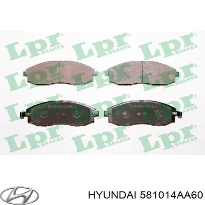 Гальмівні колодки Hyundai/Kia 581014AA60 ціна, від 18.11 USD