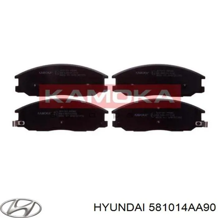 Колодки гальмівні передні, дискові 581014AA90 Hyundai/Kia