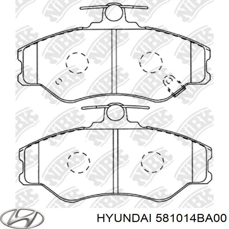 581014BA00 Hyundai/Kia колодки гальмівні передні, дискові