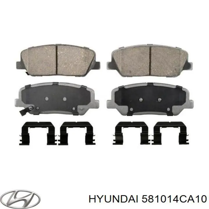 581014CA10 Hyundai/Kia колодки гальмівні передні, дискові