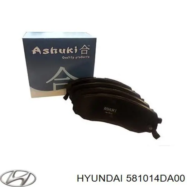 Передні тормозні колодки 581014DA00 Hyundai/Kia