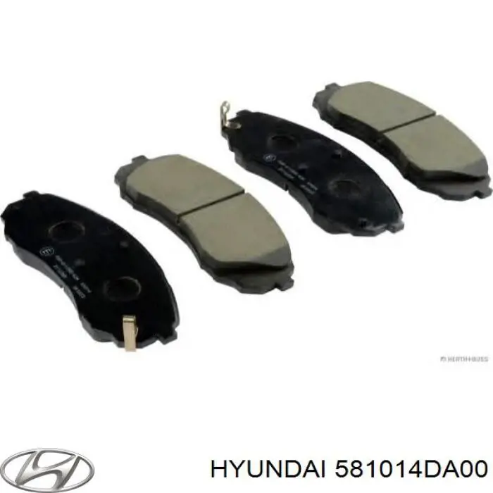 581014DA00 Hyundai/Kia колодки гальмівні передні, дискові