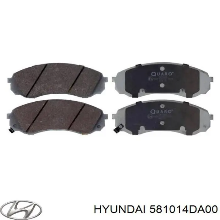 Гальмівні колодки Hyundai/Kia 581014DA00 ціна, від 30.41 USD