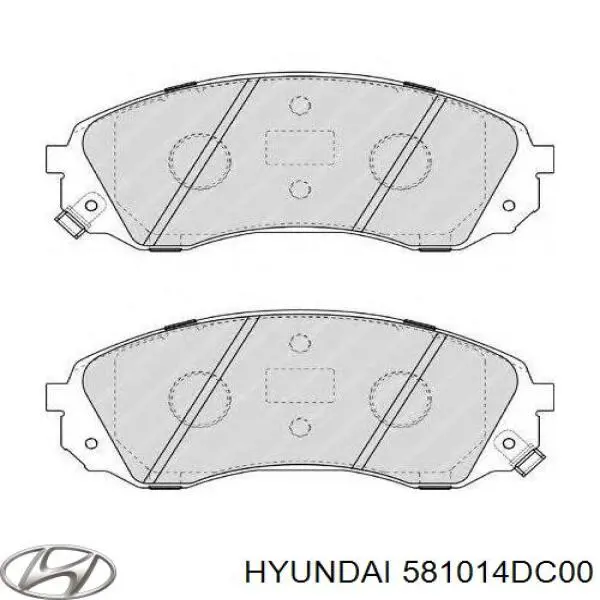 Передні тормозні колодки 581014DC00 Hyundai/Kia