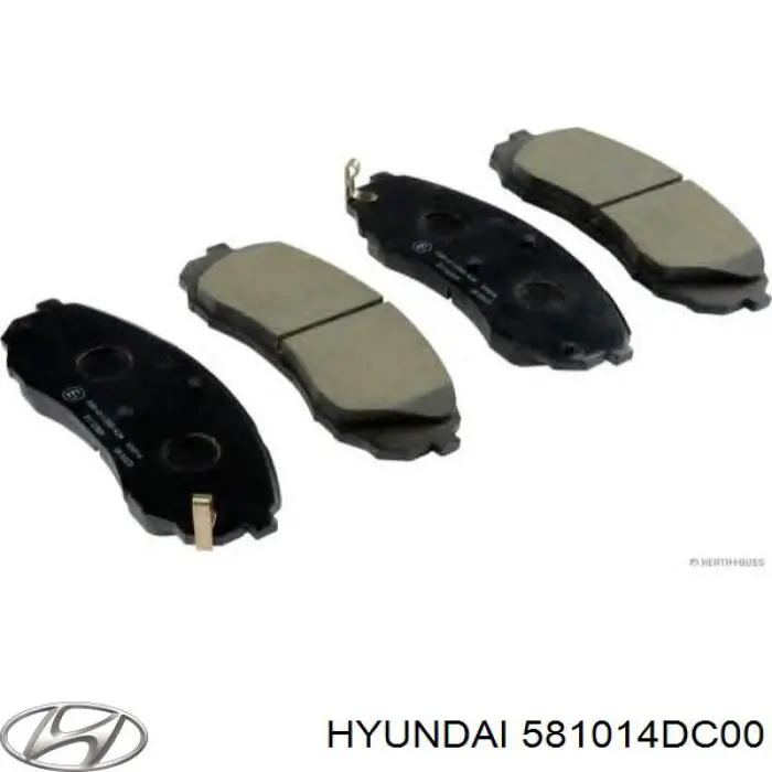 581014DC00 Hyundai/Kia колодки гальмівні передні, дискові