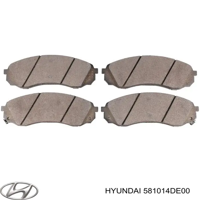 Гальмівні колодки Hyundai/Kia 581014DE00 ціна, від 29.85 USD