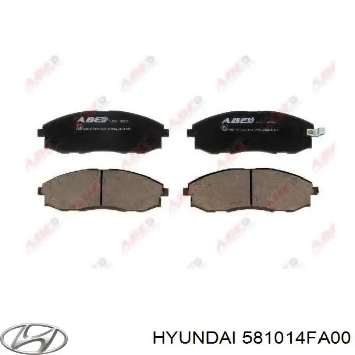 581014FA00 Hyundai/Kia колодки гальмівні передні, дискові