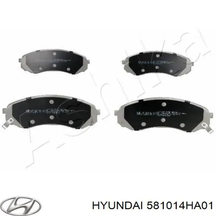 Купити 581014HA01 Hyundai/Kia Колодки гальмівні передні, дискові