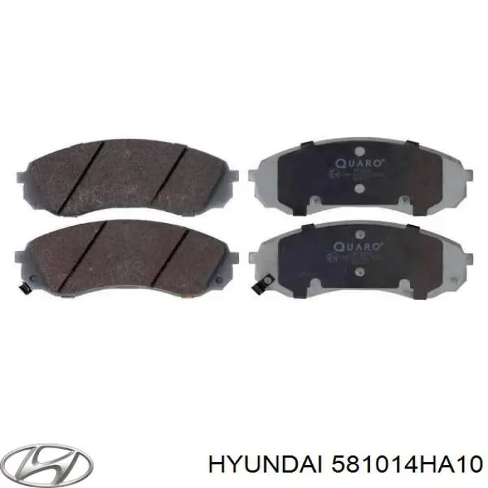 581014HA10 Hyundai/Kia Передні гальмівні колодки