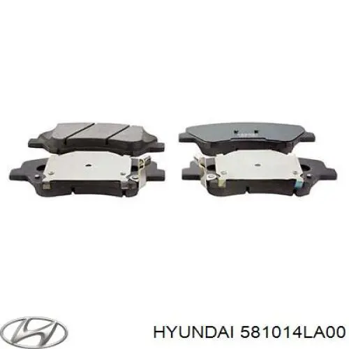 Гальмівні колодки Hyundai/Kia 581014LA00 ціна, від 24.13 USD