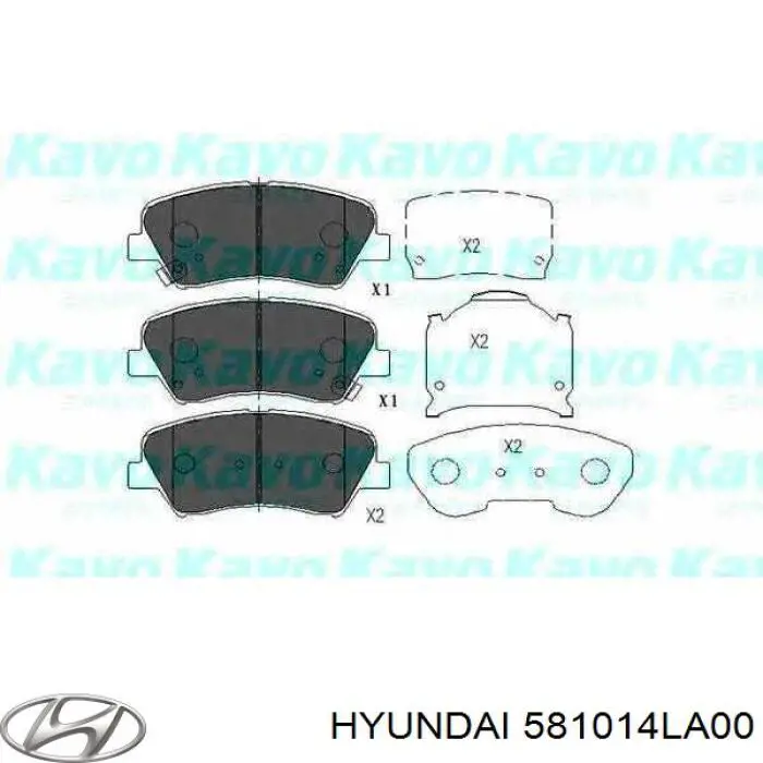 Тормозні колодки Hyundai/Kia 581014LA00