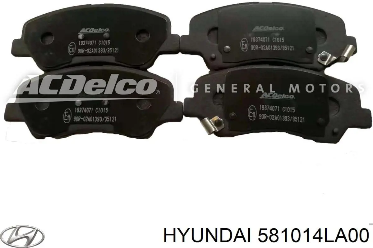581014LA00 Hyundai/Kia Передні гальмівні колодки