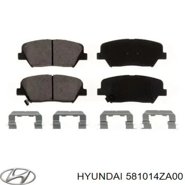 Купити 581014ZA00 Hyundai/Kia Колодки гальмівні передні, дискові