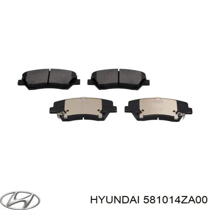 Передні тормозні колодки 581014ZA00 Hyundai/Kia
