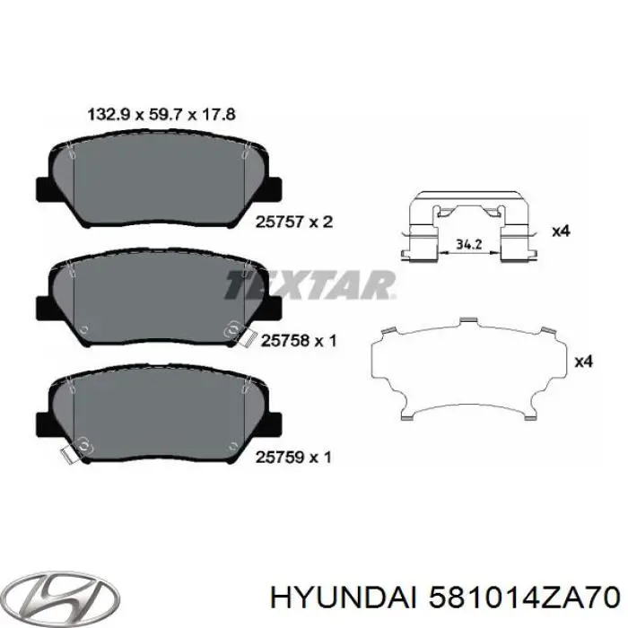  581014ZA70 Hyundai/Kia