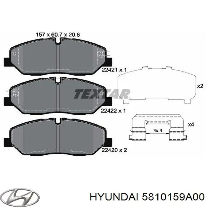 Передні тормозні колодки KBP3056 Kavo Parts